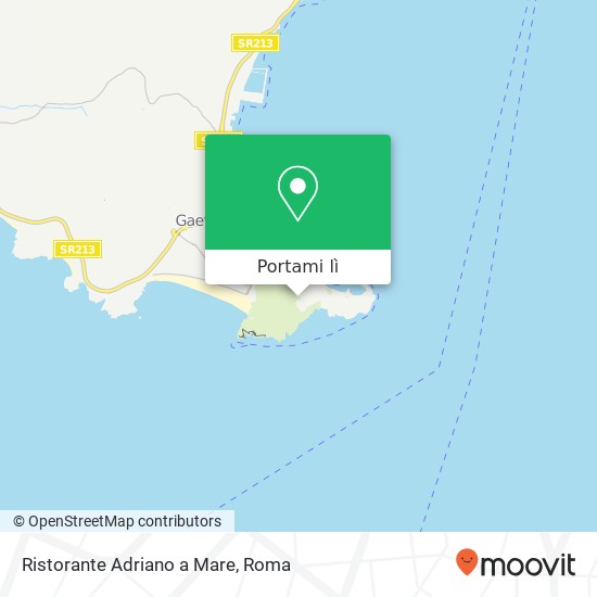 Mappa Ristorante Adriano a Mare