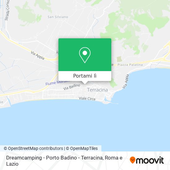 Mappa Dreamcamping - Porto Badino - Terracina