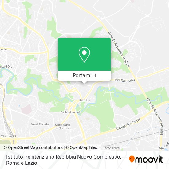 Mappa Istituto Penitenziario Rebibbia Nuovo Complesso