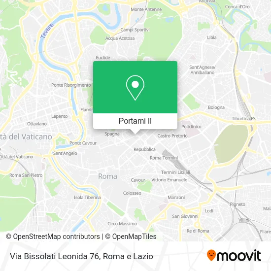 Mappa Via Bissolati Leonida 76