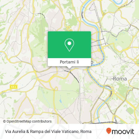 Mappa Via Aurelia & Rampa del Viale Vaticano