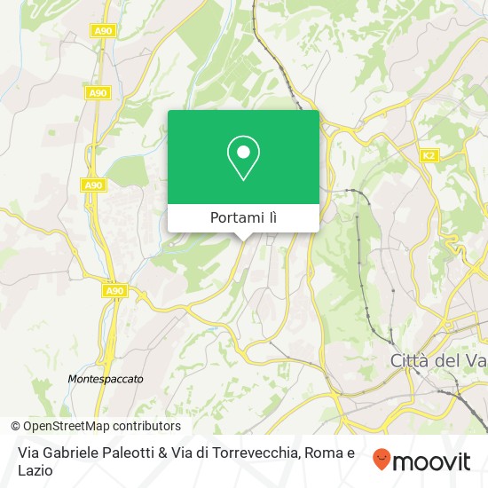 Mappa Via Gabriele Paleotti & Via di Torrevecchia