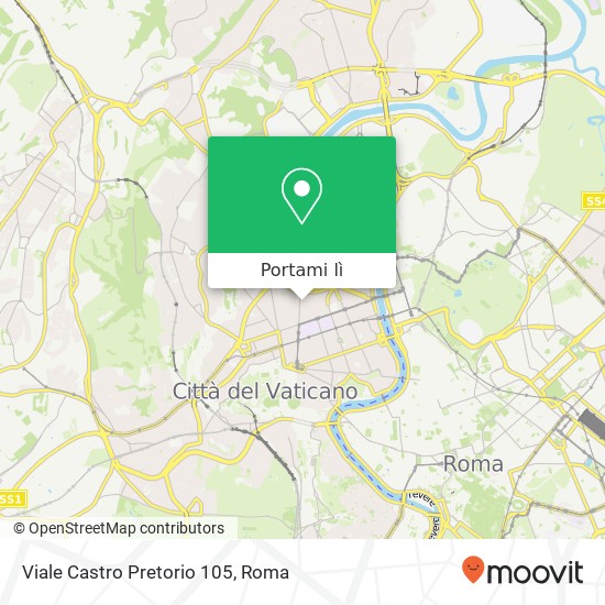 Mappa Viale Castro Pretorio 105