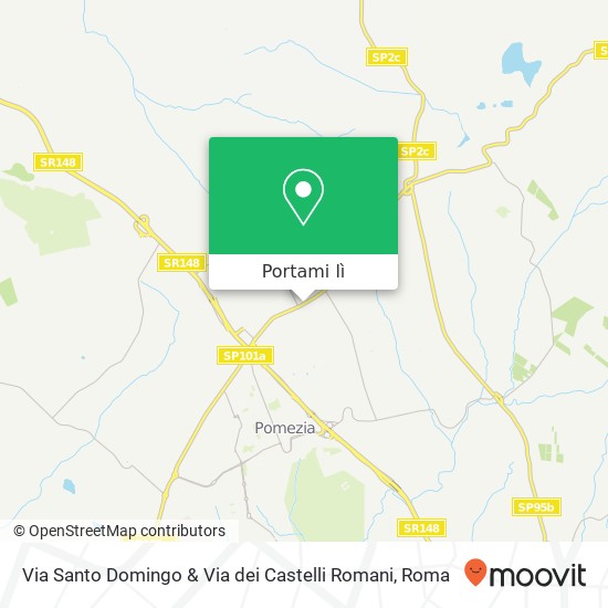 Mappa Via Santo Domingo & Via dei Castelli Romani