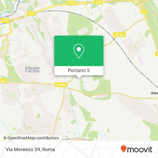 Mappa Via Moresco 39