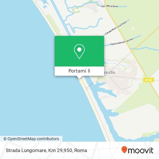 Mappa Strada Lungomare, Km 29,950