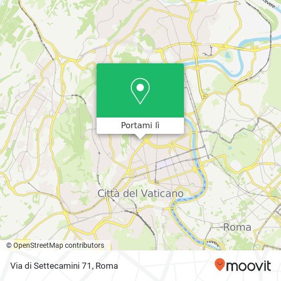 Mappa Via di Settecamini 71