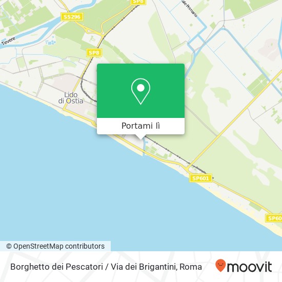 Mappa Borghetto dei Pescatori / Via dei Brigantini