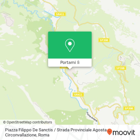 Mappa Piazza Filippo De Sanctis / Strada Provinciale Agosta Circonvallazione
