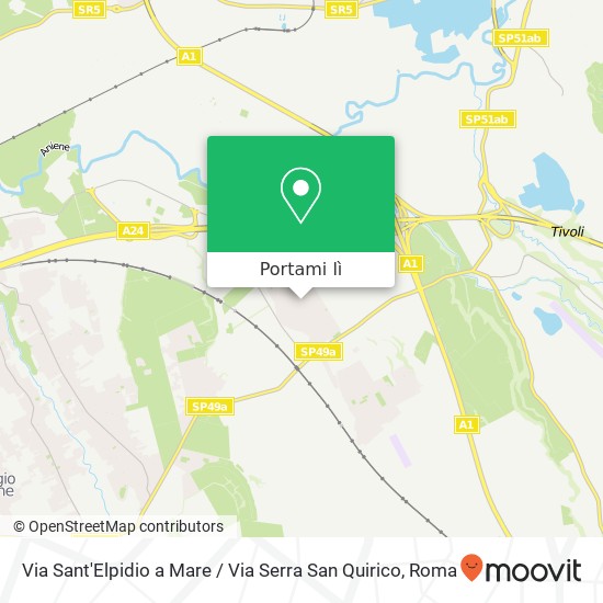 Mappa Via Sant'Elpidio a Mare / Via Serra San Quirico