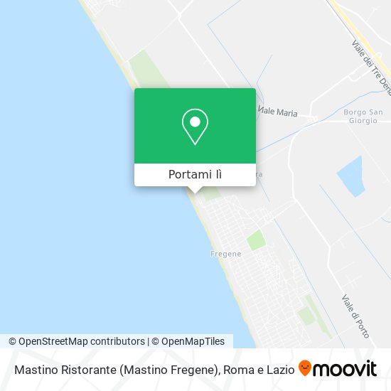 Mappa Mastino Ristorante (Mastino Fregene)