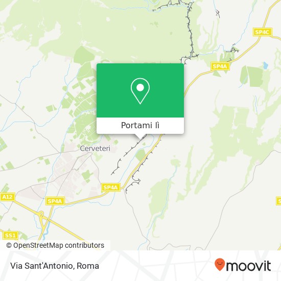 Mappa Via Sant'Antonio