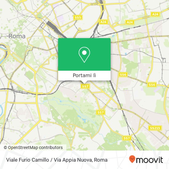 Mappa Viale Furio Camillo / Via Appia Nuova