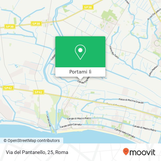 Mappa Via del Pantanello, 25