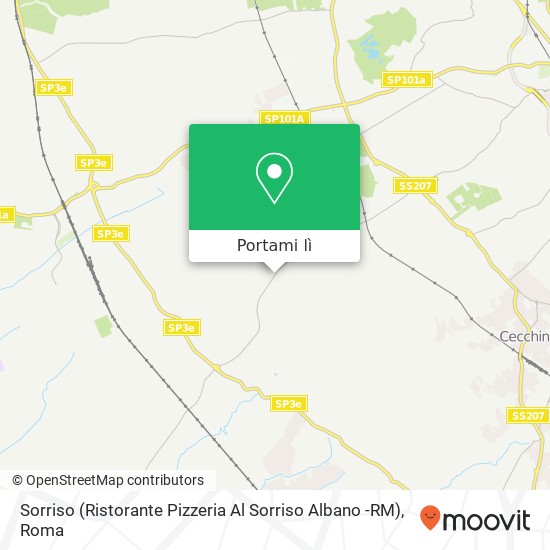 Mappa Sorriso (Ristorante Pizzeria Al Sorriso Albano -RM)