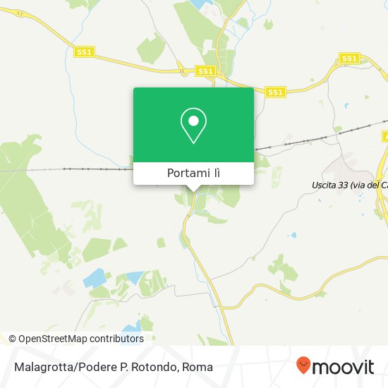Mappa Malagrotta/Podere P. Rotondo