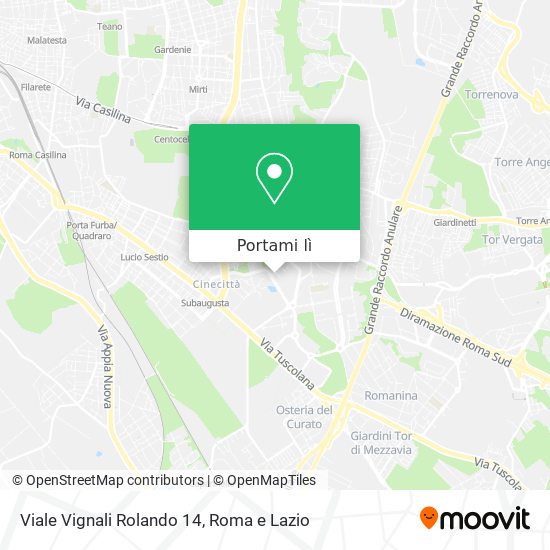 Mappa Viale Vignali Rolando 14