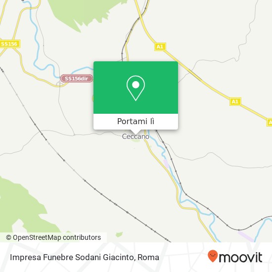 Mappa Impresa Funebre Sodani Giacinto