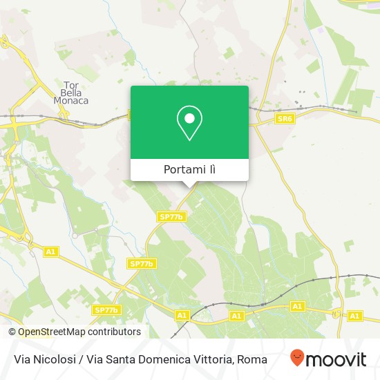 Mappa Via Nicolosi / Via Santa Domenica Vittoria