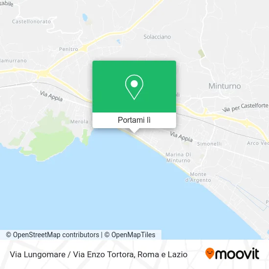 Mappa Via Lungomare / Via Enzo Tortora