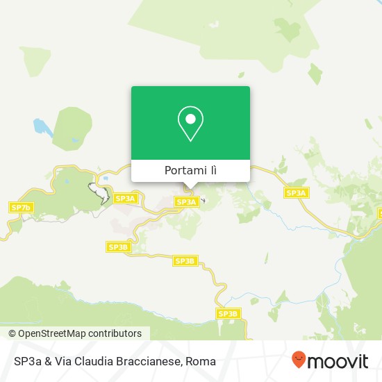 Mappa SP3a & Via Claudia Braccianese