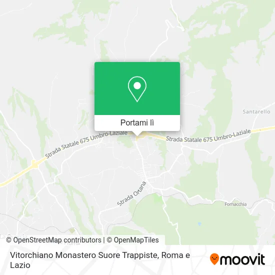 Mappa Vitorchiano Monastero Suore Trappiste