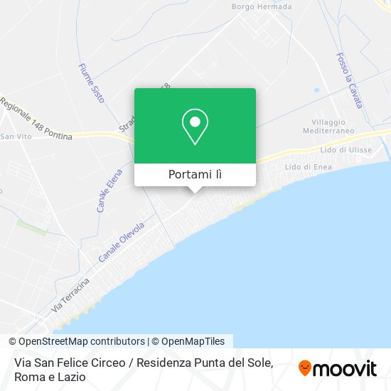 Mappa Via San Felice Circeo / Residenza Punta del Sole