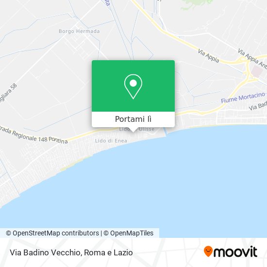 Mappa Via Badino Vecchio