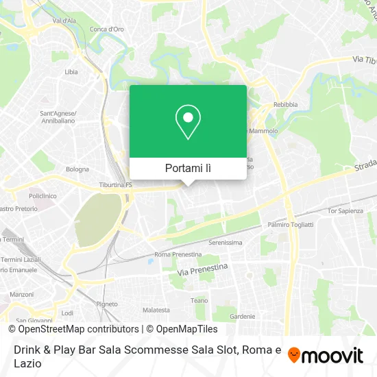 Mappa Drink & Play Bar Sala Scommesse Sala Slot