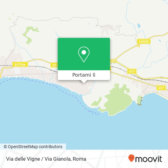 Mappa Via delle Vigne / Via Gianola