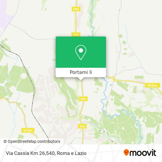 Mappa Via Cassia Km 26,540