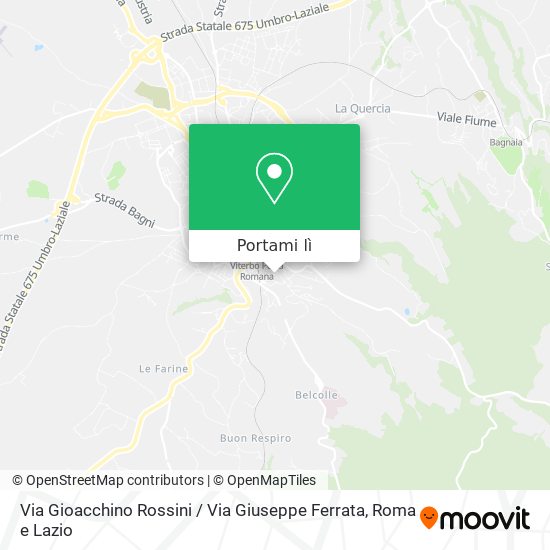 Mappa Via Gioacchino Rossini / Via Giuseppe Ferrata