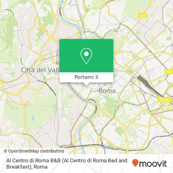 Mappa Al Centro di Roma B&B (Al Centro di Roma Bed and Breakfast)