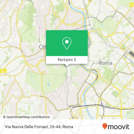 Mappa Via Nuova Delle Fornaci, 26-44