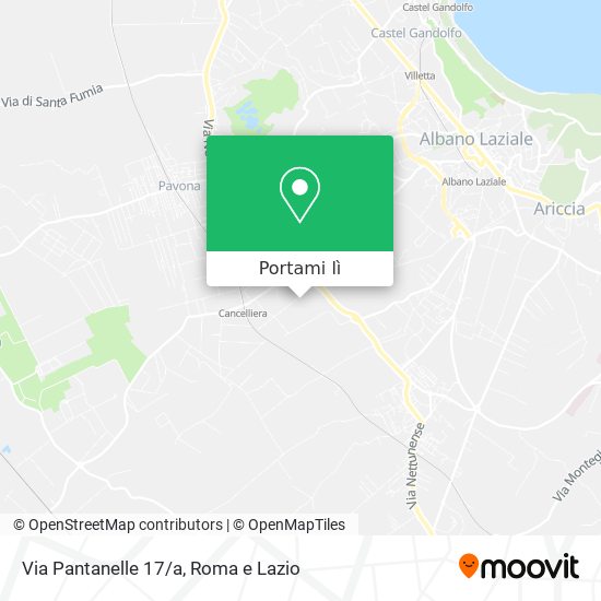 Mappa Via Pantanelle 17/a