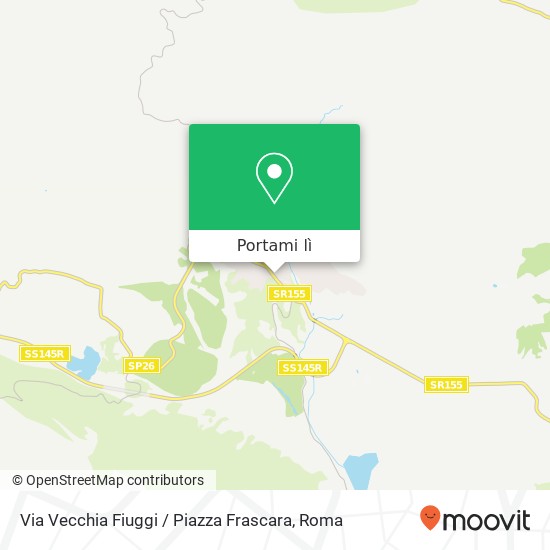 Mappa Via Vecchia Fiuggi / Piazza Frascara