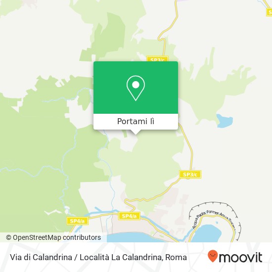 Mappa Via di Calandrina / Località La Calandrina