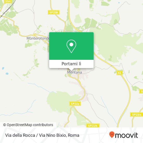 Mappa Via della Rocca / Via Nino Bixio