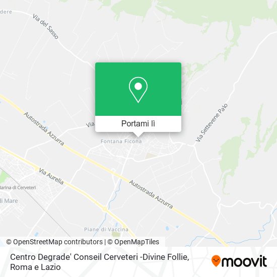 Mappa Centro Degrade' Conseil Cerveteri -Divine Follie