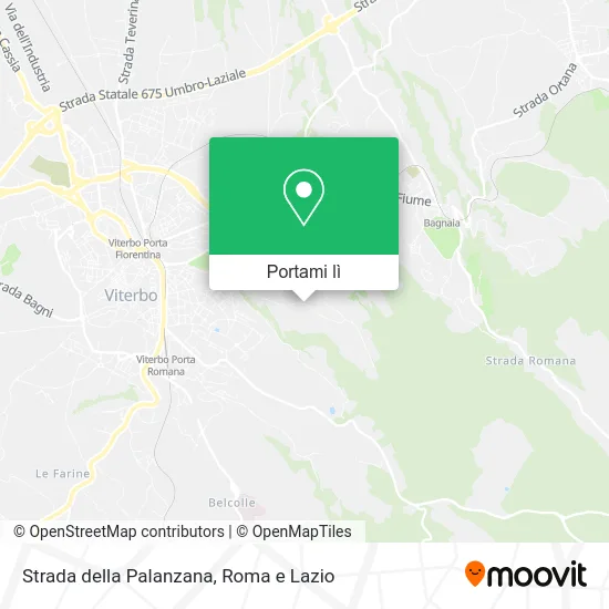 Mappa Strada della Palanzana
