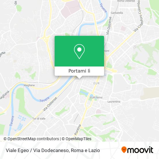 Mappa Viale Egeo / Via Dodecaneso
