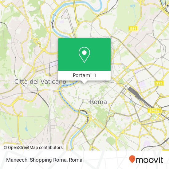 Mappa Manecchi Shopping Roma