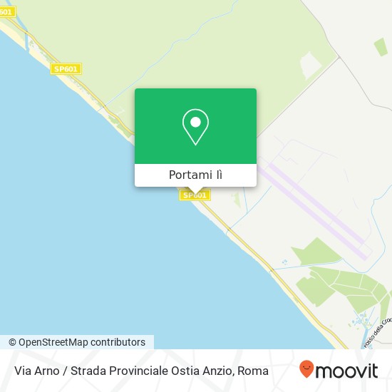 Mappa Via Arno / Strada Provinciale Ostia Anzio
