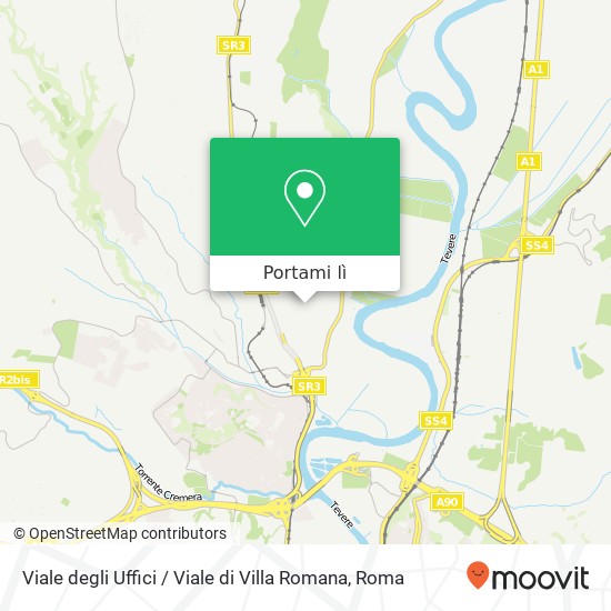 Mappa Viale degli Uffici / Viale di Villa Romana