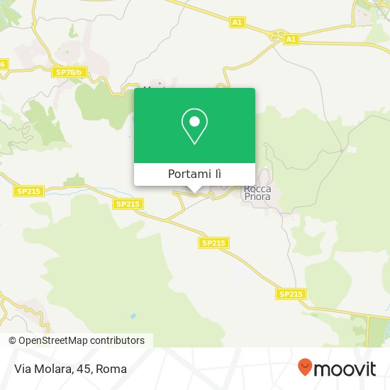 Mappa Via Molara, 45