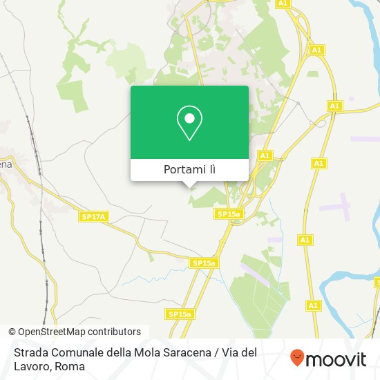 Mappa Strada Comunale della Mola Saracena / Via del Lavoro