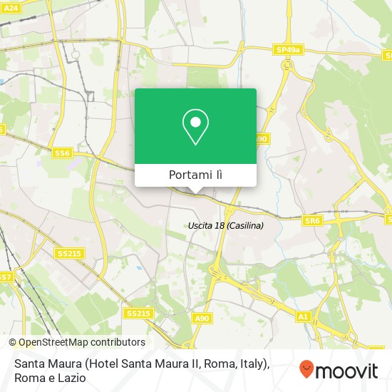 Mappa Santa Maura (Hotel Santa Maura II, Roma, Italy)