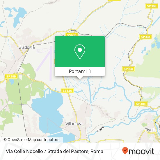 Mappa Via Colle Nocello / Strada del Pastore