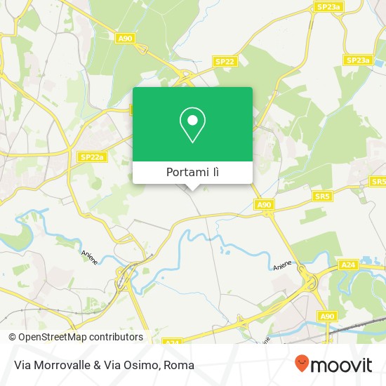 Mappa Via Morrovalle & Via Osimo