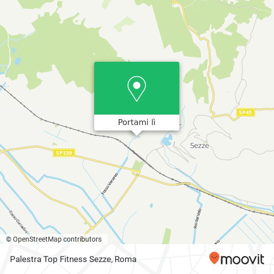 Mappa Palestra Top Fitness Sezze